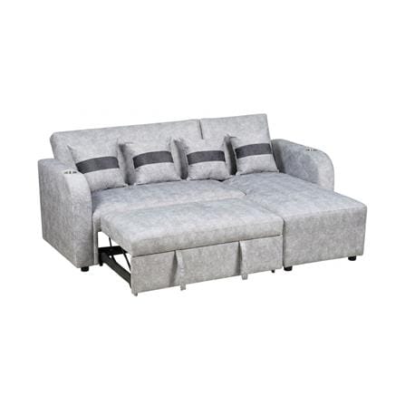 โซฟาเข้ามุมขวา AS FURNITURE HAZEL สีเทาอ่อน_3