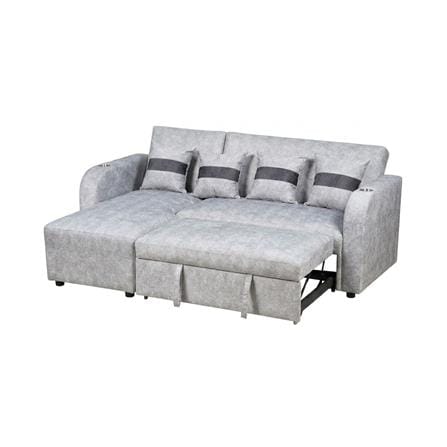 โซฟาเข้ามุมซ้าย AS FURNITURE HAZEL สีเทาอ่อน_3