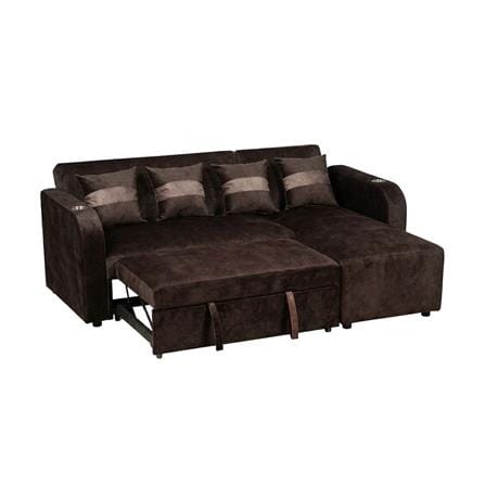 โซฟาเข้ามุมขวา AS FURNITURE HAZEL สีน้ำตาลเข้ม_3