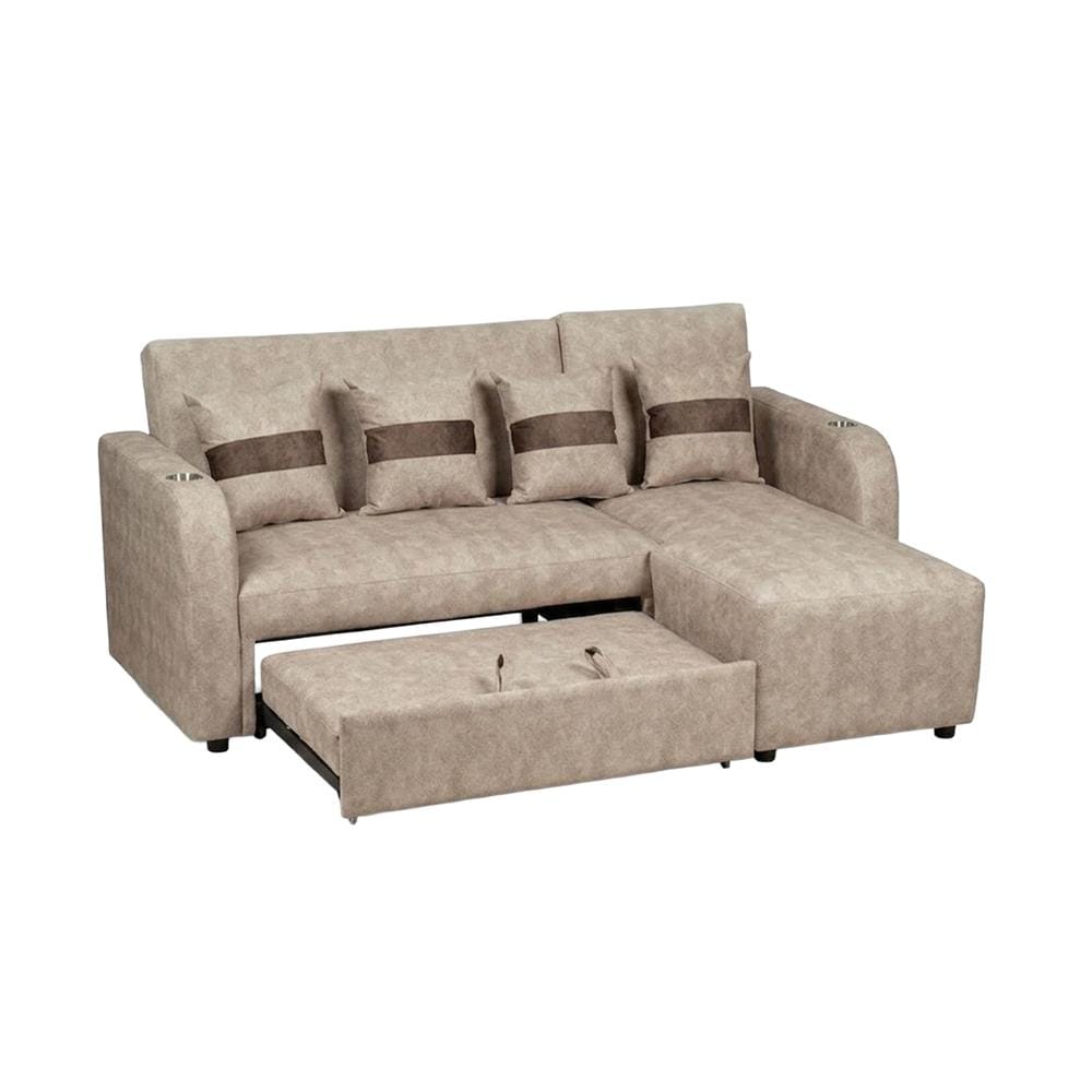 โซฟาเข้ามุมขวา AS FURNITURE HAZEL สีครีม