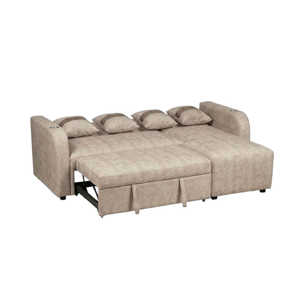 โซฟาเข้ามุมขวา AS FURNITURE HAZEL สีครีม