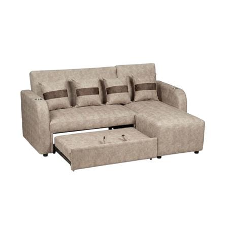 โซฟาเข้ามุมขวา AS FURNITURE HAZEL สีครีม_2