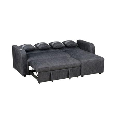 โซฟาเข้ามุมขวา AS FURNITURE HAZEL สีเทาเข้ม_4