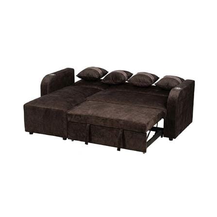 โซฟาเข้ามุมซ้าย AS FURNITURE HAZEL สีน้ำตาลเข้ม_4