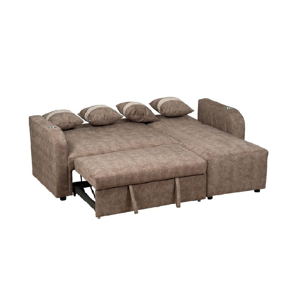 โซฟาเข้ามุมขวา AS FURNITURE HAZEL สีน้ำตาล