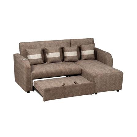 โซฟาเข้ามุมขวา AS FURNITURE HAZEL สีน้ำตาล_2