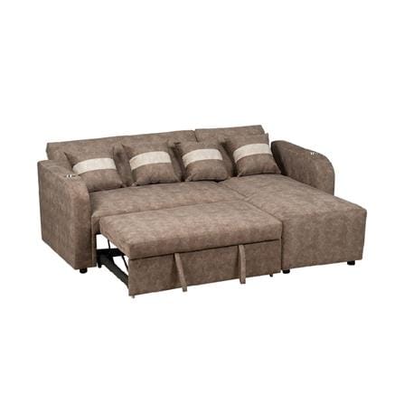 โซฟาเข้ามุมขวา AS FURNITURE HAZEL สีน้ำตาล_3