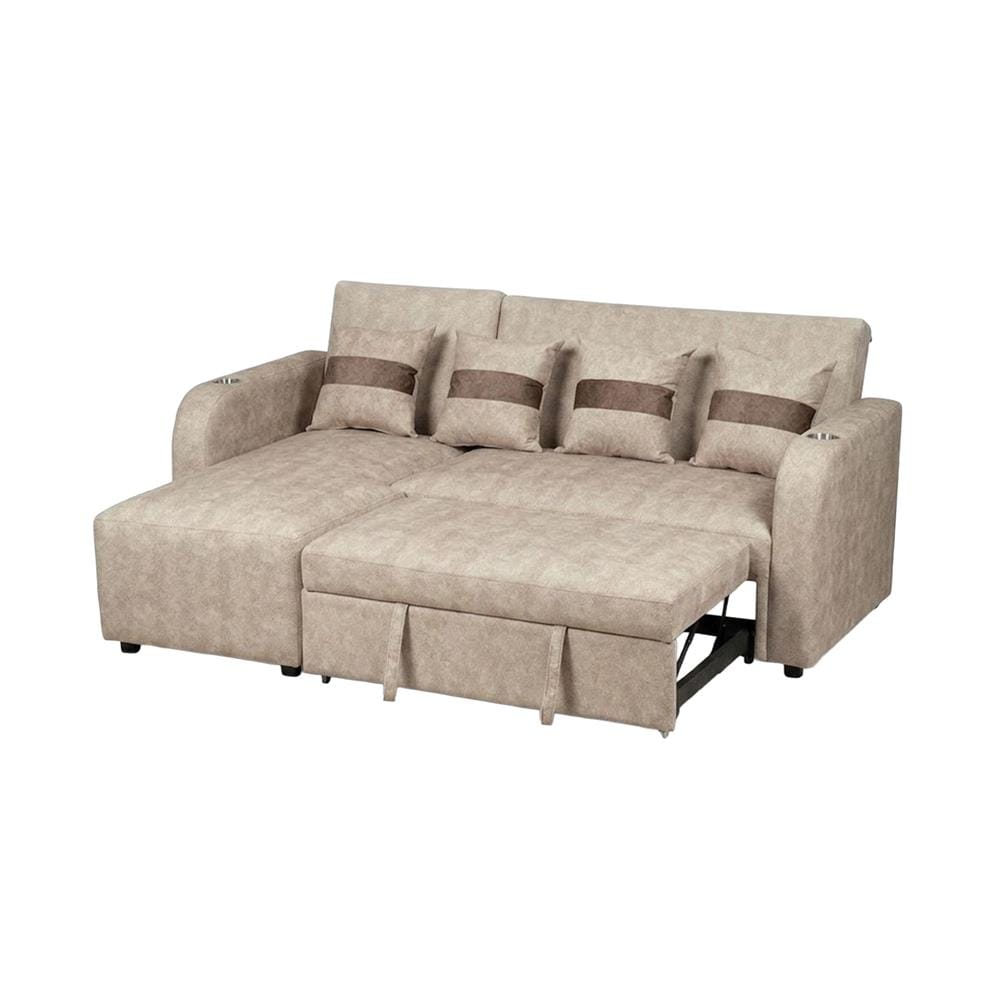 โซฟาเข้ามุมซ้าย AS FURNITURE HAZEL สีครีม