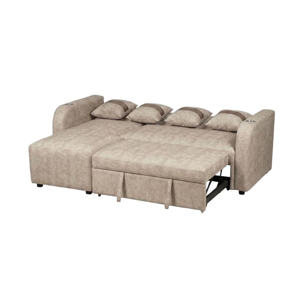 โซฟาเข้ามุมซ้าย AS FURNITURE HAZEL สีครีม