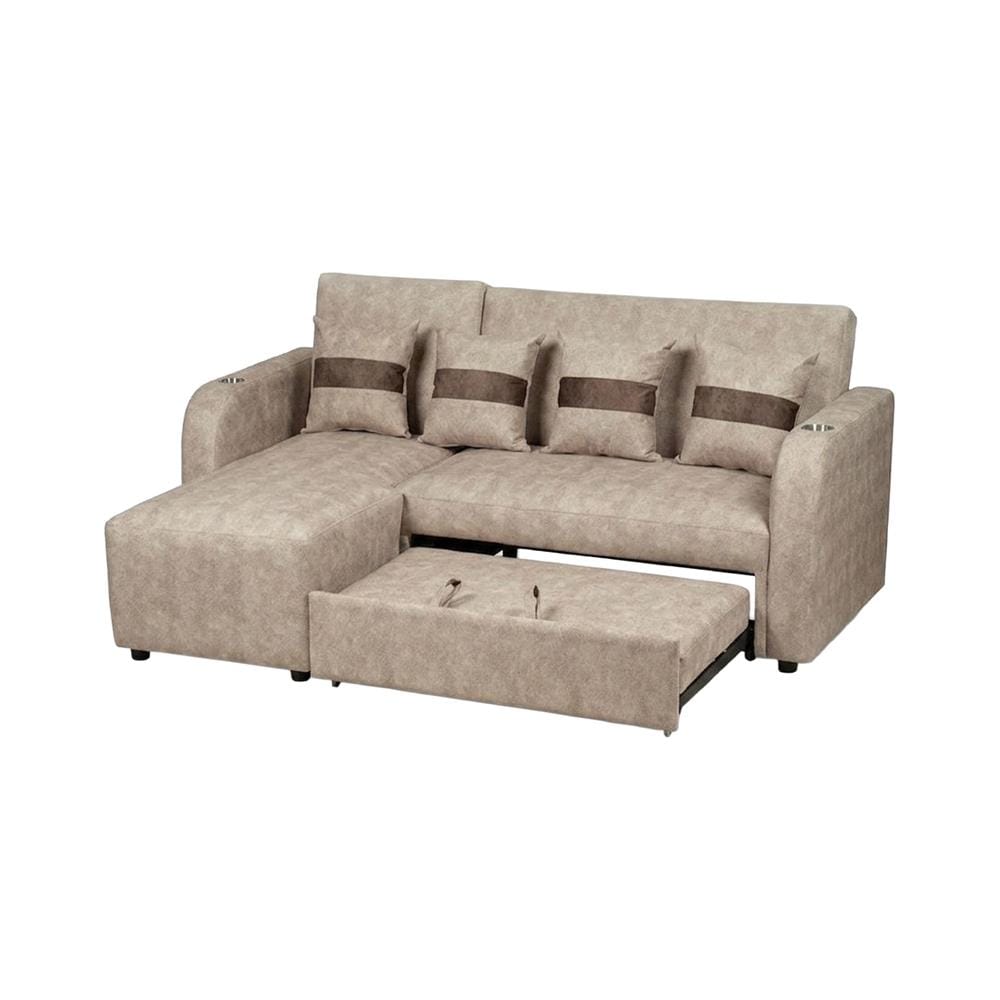 โซฟาเข้ามุมซ้าย AS FURNITURE HAZEL สีครีม