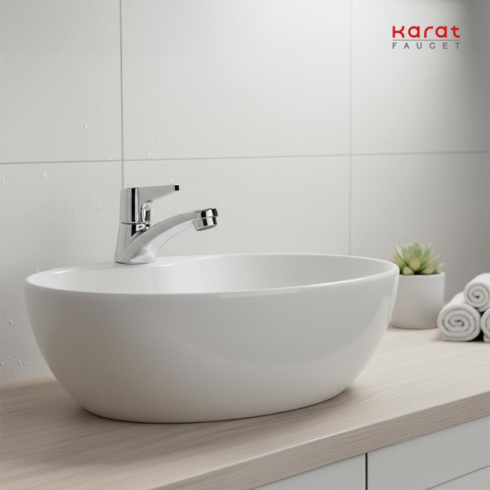 ก๊อกอ่างล้างหน้าเดี่ยวคาน์เตอร์ KARAT FAUCET KF-80-100-50