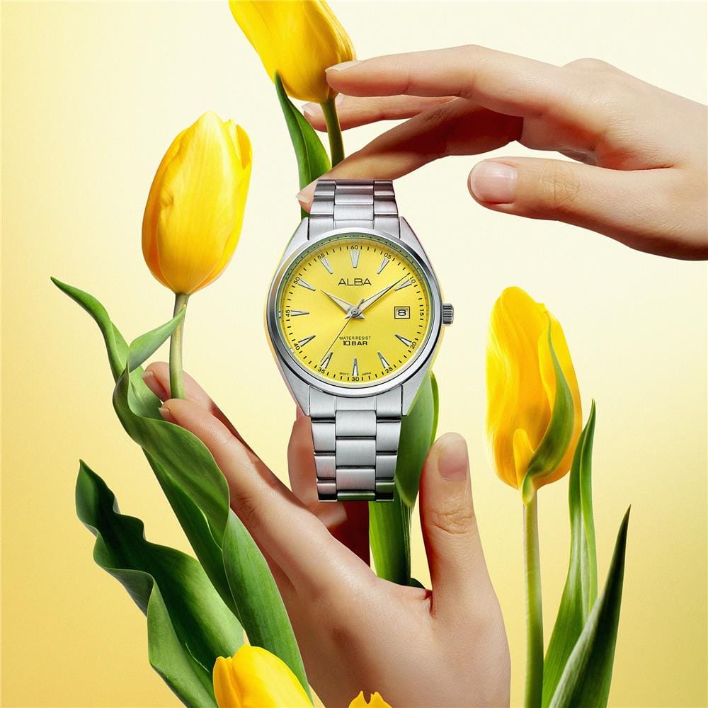 นาฬิกาข้อมือผู้หญิง ALBA AG8Q03X 36 มม. สี SILVER/ํYELLOW