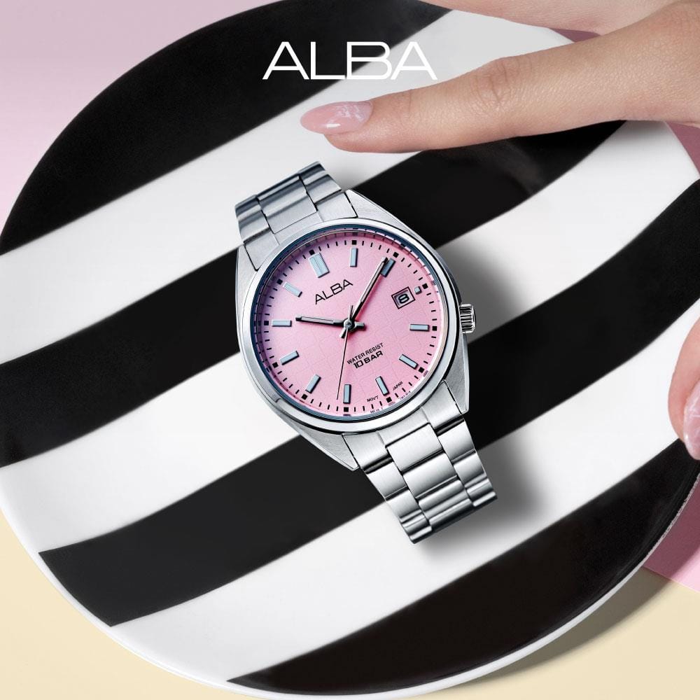 นาฬิกาข้อมือผู้หญิง ALBA AG8M43X 36 มม. สี SILVER/PINK