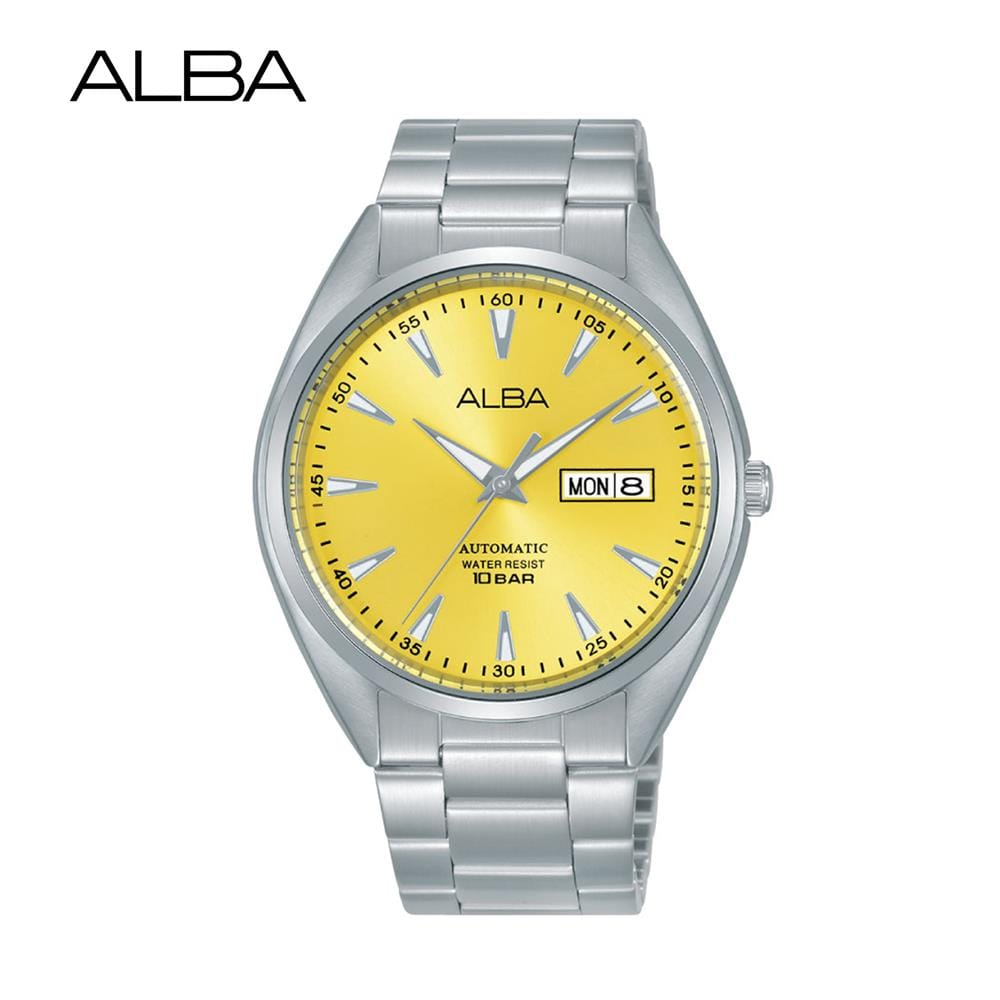นาฬิกาข้อมือผู้ชาย ALBA AL4677X 41 มม. สี SILVER/YELLOW