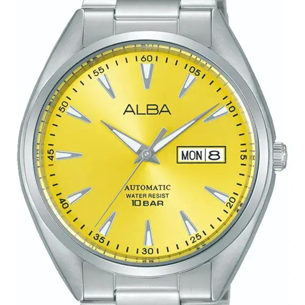 นาฬิกาข้อมือผู้ชาย ALBA AL4677X 41 มม. สี SILVER/YELLOW