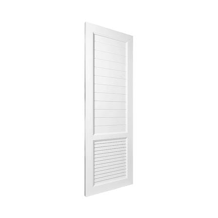 ประตูห้องน้ำ UPVC  ไม่เจาะลูกบิด ASARA S933 70x180 ซม. สีขาว_1