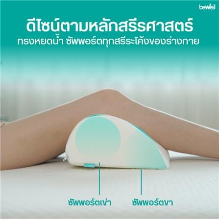 เบาะรองขา BEWELL 52x25x12 ซม. สีขาว_4