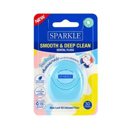 ไหมขัดฟัน SPARKLE 10SK00196 สมูทแอนด์ดีพคลีน 30 ม. คละสี_4