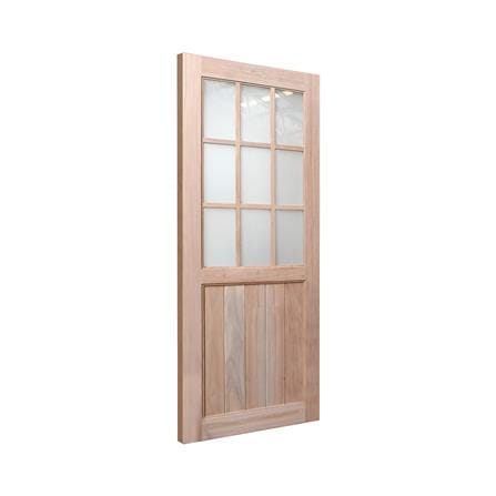 ประตูไม้เนื้อแข็ง ไม่เจาะลูกบิด AZLE ZEN2 90x200 ซม._1