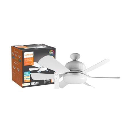พัดลมโคมไฟ LED LAMPTAN AIRGLOW 18 นิ้ว 25 วัตต์ DAYLIGHT/COOL WHITE/WARM WHITE สีขาว_4
