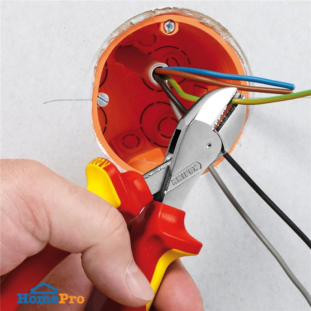คีมตัดปากเฉียงตัดสายไฟ KNIPEX 73 06 160 160 มม.