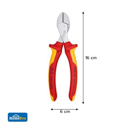 คีมตัดปากเฉียงตัดสายไฟ KNIPEX 73 06 160 160 มม._7