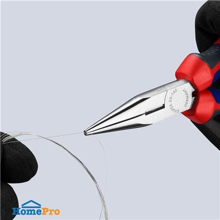คีมปากแหลม ด้ามหุ้มยาง 140 มม. KNIPEX 25 05 160 5.5 นิ้ว_4