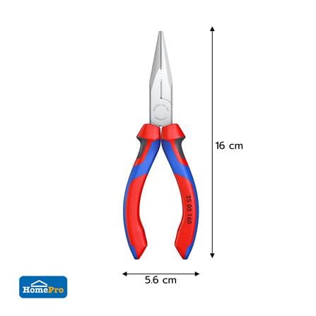 คีมปากแหลม ด้ามหุ้มยาง 140 มม. KNIPEX 25 05 160 5.5 นิ้ว_5