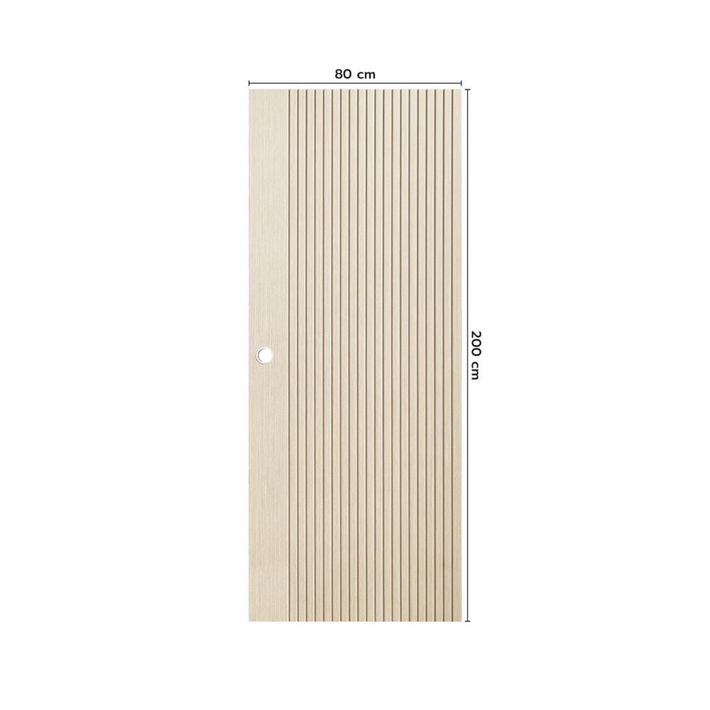 ประตูภายใน UPVC เจาะลูกบิด ECO-DOOR UX-ASH 80x200 ซม. สีแอช