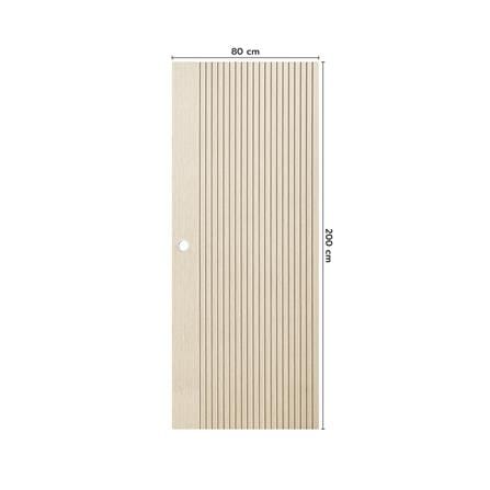 ประตูภายใน UPVC เจาะลูกบิด ECO-DOOR UX-ASH 80x200 ซม. สีแอช_3