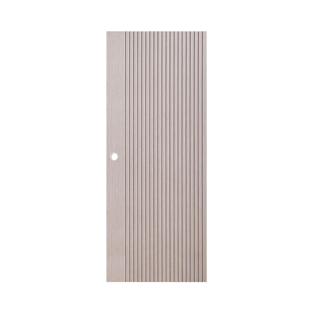 ประตูภายใน UPVC เจาะลูกบิด ECO-DOOR UX-GRAY 80x200 ซม. สีเทาอ่อน