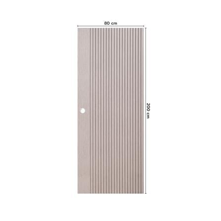 ประตูภายใน UPVC เจาะลูกบิด ECO-DOOR UX-GRAY 80x200 ซม. สีเทาอ่อน_3