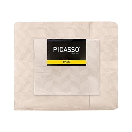 ชุดผ้าปูที่นอน 6 ฟุต (ชุด 6 ชิ้น) PICASSO BASIC สี CREAM_4