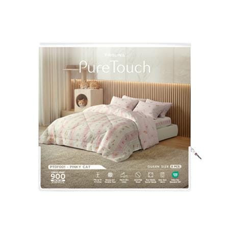 ชุดผ้าปูที่นอน 5 ฟุต (ชุด 5 ชิ้น) FROLINA PURE TOUCH PTDF001_3
