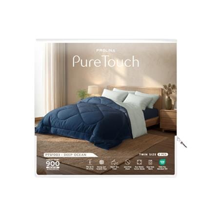 ชุดผ้าปูที่นอน 3.5 ฟุต (ชุด 3 ชิ้น) FROLINA PURE TOUCH PTSF003_3