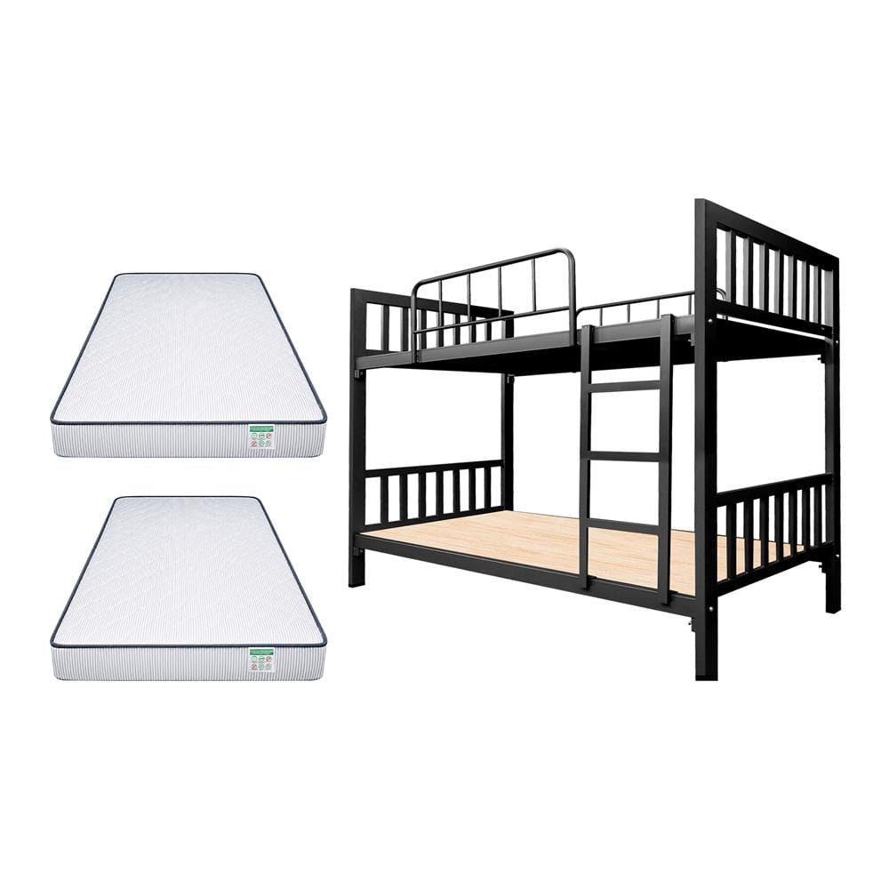 เตียงเหล็ก 2 ชั้น THAIBULL ST2FTN4-105W(SFPE) สีดำ