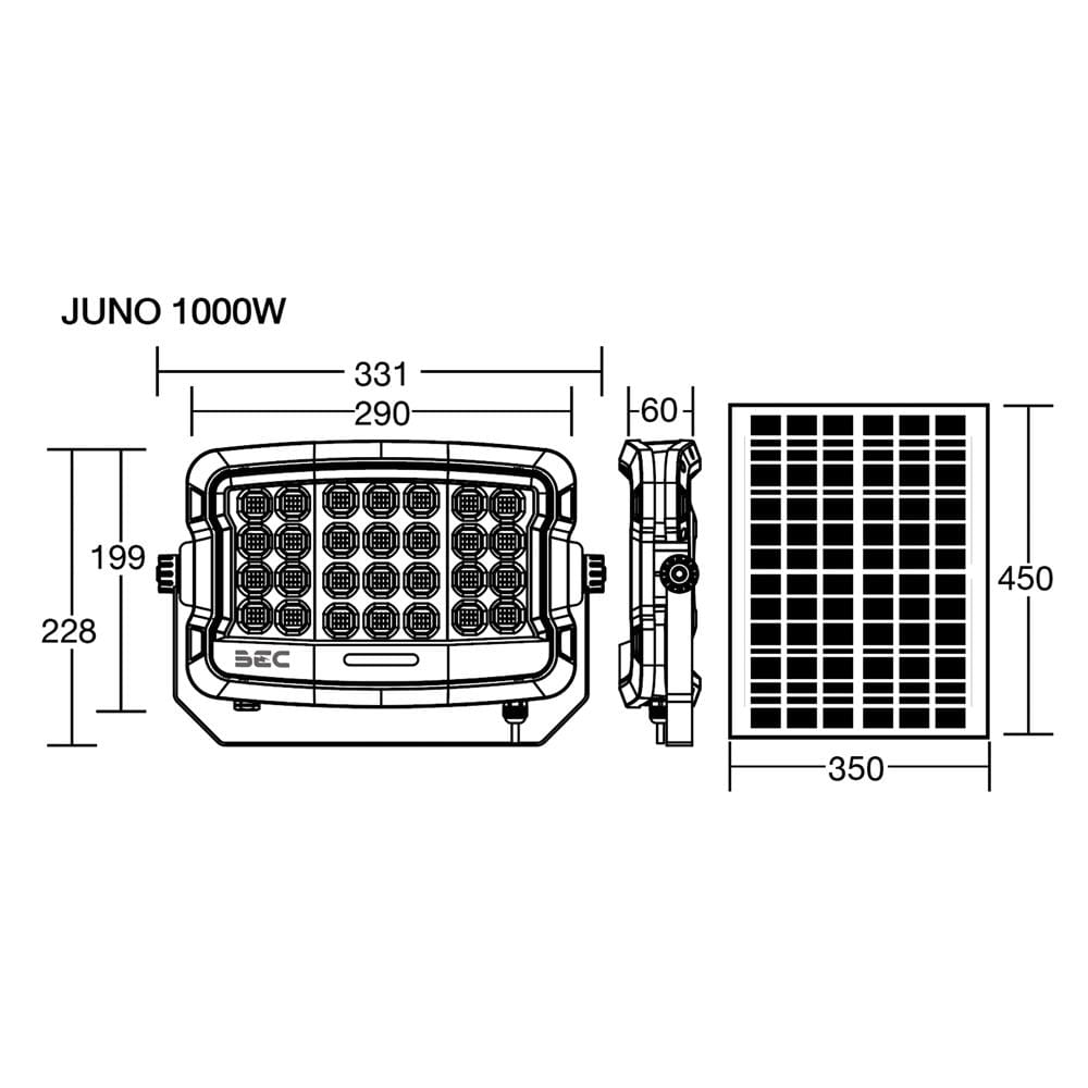 ไฟสปอตไลท์ SOLAR BEC JUNO 1000 วัตต์ DAYLIGHT