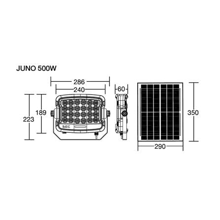 ไฟสปอตไลท์ SOLAR BEC JUNO 500 วัตต์ DAYLIGHT_11
