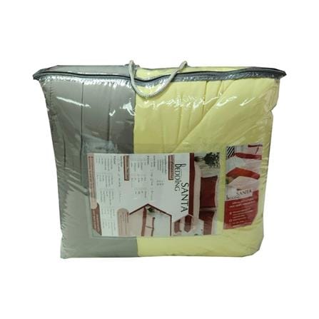 ผ้านวม SANTA BEDDING 100x90 นิ้ว สี GREY/YELLOW_2
