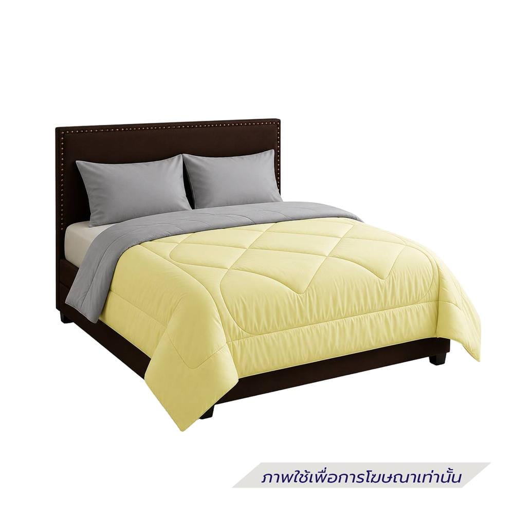 ผ้านวม SANTA BEDDING 70x90 นิ้ว สี GREY/YELLOW