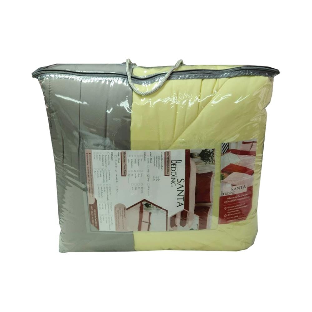 ผ้านวม SANTA BEDDING 70x90 นิ้ว สี GREY/YELLOW