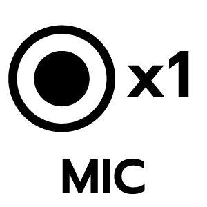จำนวนช่องต่อไมโครโฟน 1