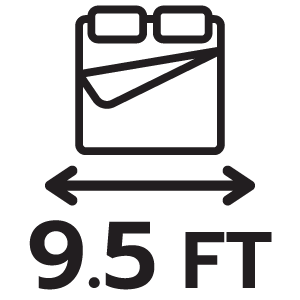 ขนาด 9.5FT ฟุต