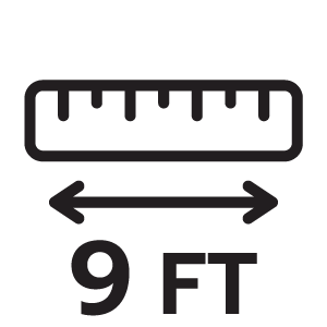 ขนาดสินค้า 9FT