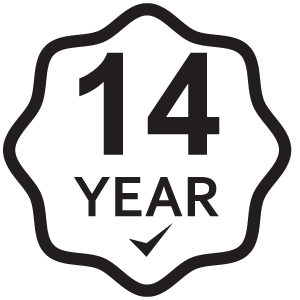 รับประกันสินค้า 14ปี