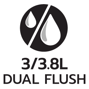 การใช้นํ้าชำระล้างต่อครั้ง 3/3.8L