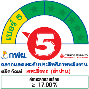 ฉลากประหยัดไฟเบอร์ 5