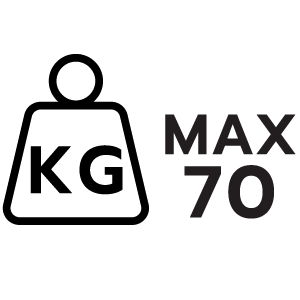 รองรับน้ำหนัก 70 กิโลกรัม