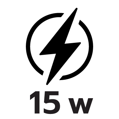 กำลังขับ 15W