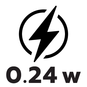 กำลังไฟ 0.24 วัตต์